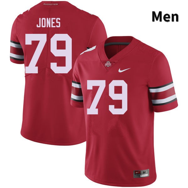 Ohio State Buckeyes Dawand Jones Men's #79 Red Authentic Stitched College Football Jersey